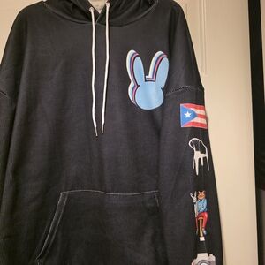 Black Hoodie with Colorful Graphics
